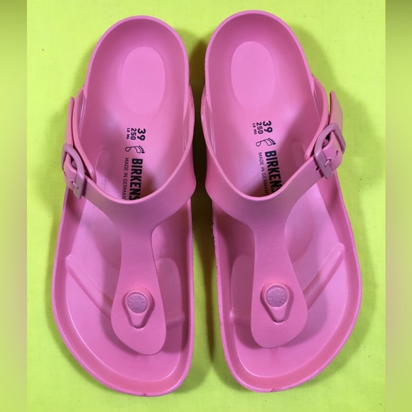 Birkenstock Shoes - Birkenstock Women’s Pink EVA T-Strap Sandals SZ 39